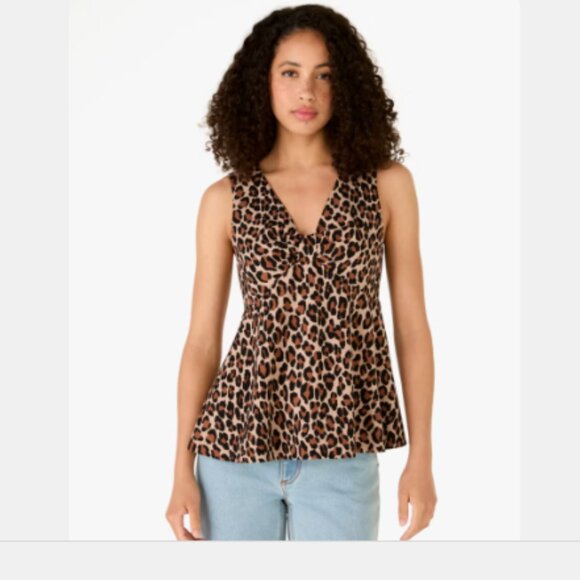 kate spade Spotted Leopard Bow-knot Top 14 NWT - Picture 2 of 3